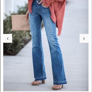 Bell bottom blue denim jeans - never worn